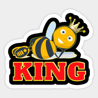 Be King Husband Father Man Boss Sticker